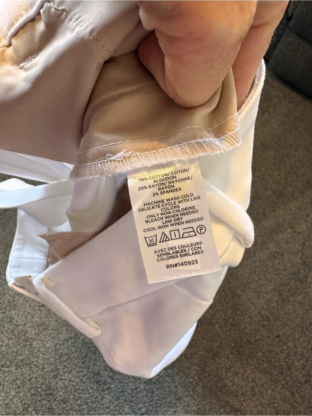 Loft NWTS Riveria White Cropped Dress Pants Size 2P Slim Tailored Legs Pockets - Picture 11 of 14